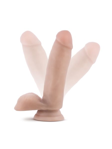 Dildo duży miękki realistyczny penis z przyssawką 17 cm