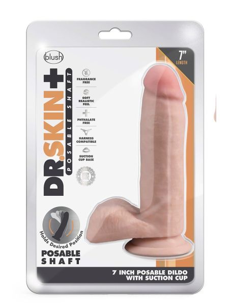Dildo duży miękki realistyczny penis z przyssawką 17 cm - 3