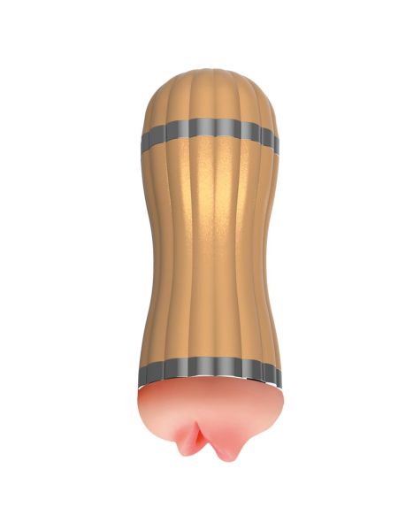 Masturbator podwójny usta wagina realistyczny 36 funkcji 4 poziomy głosu erotycznego - 7