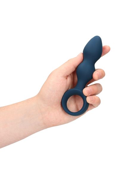 Plug korek sex analny wtyczka silikonowa z uchwytem 10,6 cm - 8