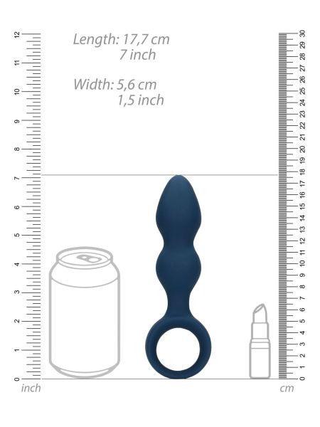 Korek plug sex analny wtyczka silikonowa z uchwytem 12 cm - 10
