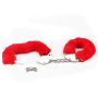 Kajdanki z futerkiem BDSM Fetish Pleasure Fluffy Handcuffs Red - 5