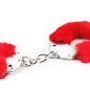 Kajdanki z futerkiem BDSM Fetish Pleasure Fluffy Handcuffs Red - 4