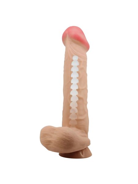 Realistyczne Dildo sztuczny penis jak prawdziwy żylasty 25 cm - 2