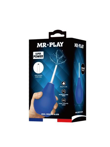 Gruszka analna do lewatywy MR PLAY ANAL DOUCHE BLUEB (224 ml) - 8