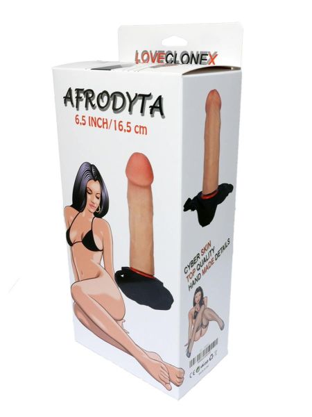 Penis z majtkami dildo strap-on cyberskóra 16cm - 7