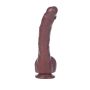 Dildo duży zagięty murzyński penis 22cm przyssawka - 4