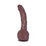 Dildo duży zagięty murzyński penis 22cm przyssawka - 5