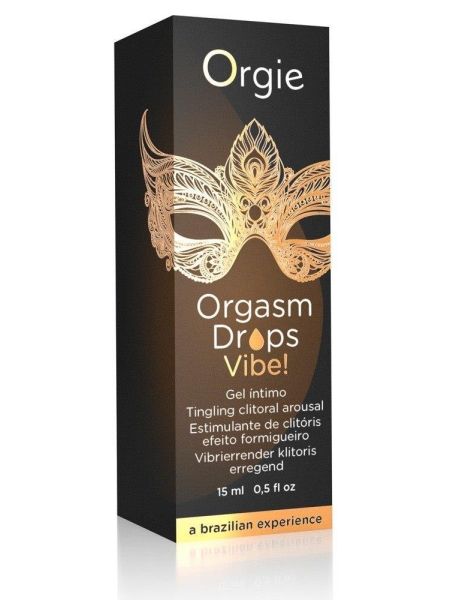 ORGIE Orgasm Drops Vibe Peach Flavor 15 ml