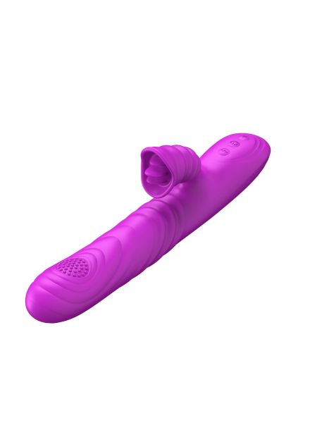 Wibrator-Angelia, USB 3 functions of thrusting / 20 vibrations Purple - 4