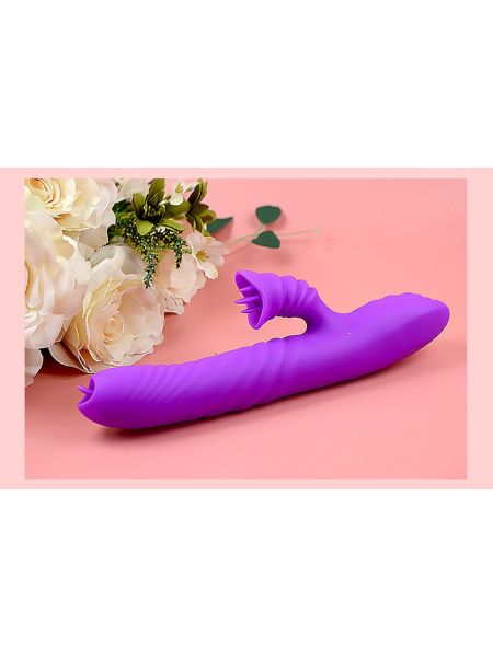 Wibrator-Angelia USB 3 functions of thrusting / 20 vibrations Purple - 4