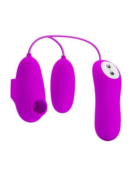 PRETTY LOVE - SUCTION & VIBRO-BULLETS, 12 vibration functions 12 sucking functions - 3