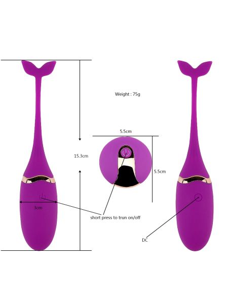 Vibratong egg (purple) USB - 5