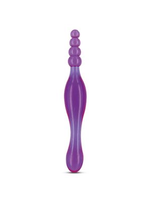 Dildo waginalne sonda analna 2 końcówki 20 cm
