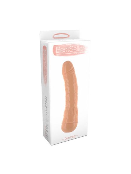 Dildo z możliwością wytrysku naturalny wygląd 22 cm - 2