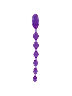 Długa sonda analna - koraliki do seksu analnego fioletowe - image 2