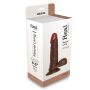 Czarne Dildo afrykańskie z przyssawką 19,9 cm - 2