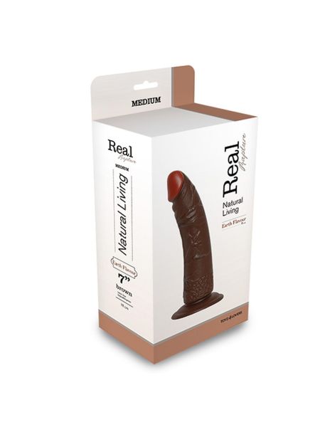 Żylasty penis brązowe realistyczne dildo 24,5 cm