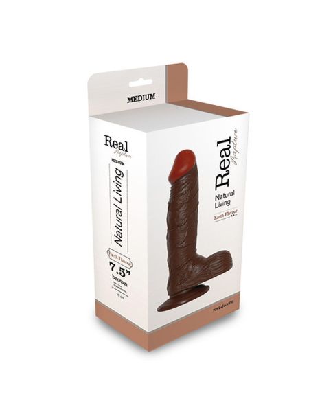 Realistyczne dildo mocna przyssawka penis 21cm - 2