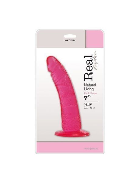 Penis naturalny kształt realistyczny dildo 18 cm - 2