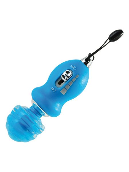 Mini stymulator łechtaczki elastyczna główka niebieski