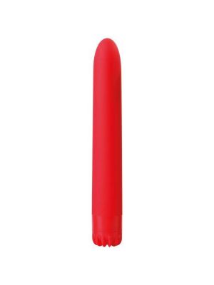 Wąski smukły klasyczny wibrator uniwersalny 18cm czerwony - image 2