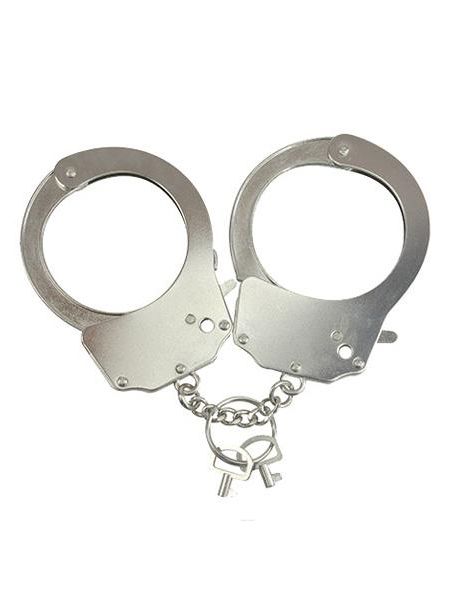 Kajdanki-Śmieszna zabawka-kadank- Metallic Handcuffs - 2