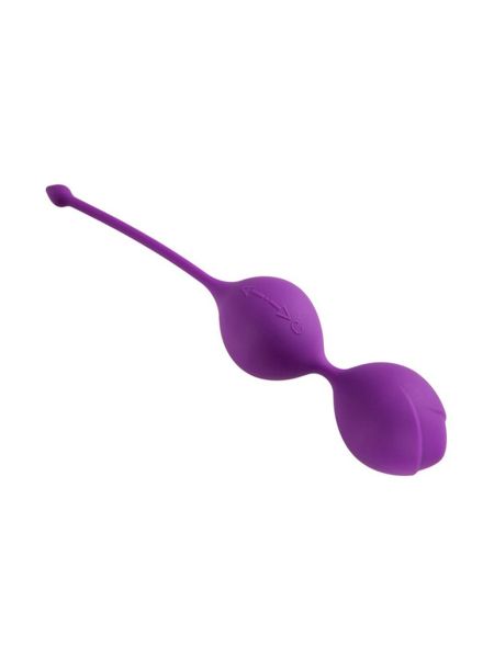 Podwójne kulki jajeczka waginalne analne gejszy fioletowe - 2