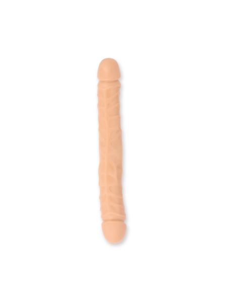 Dildo podwójne - dwustronny penis dla par cielisty 30 cm