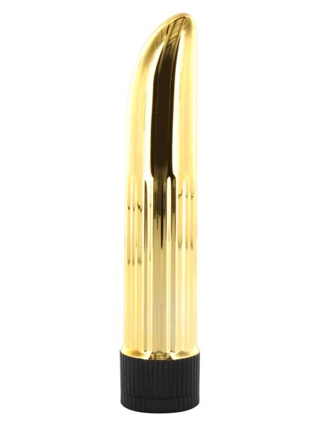 Wibrator mały mini sex stymulator klasyczny złoty