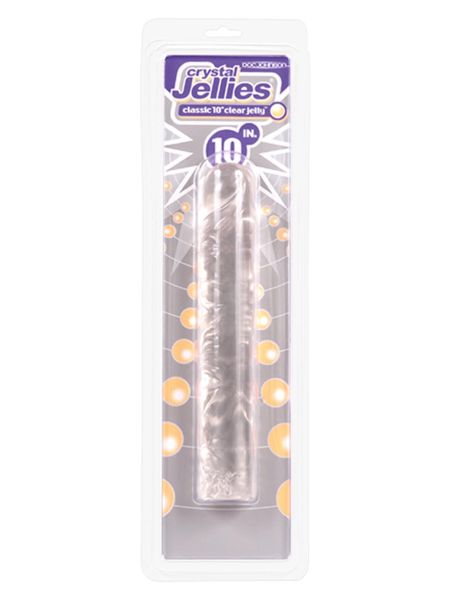 Dildo-CLASSIC JELLY DONG 10"""" CLEAR - 3