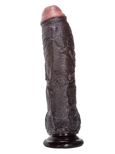 Żylaste zagięty sztuczny penis z przyssawką 19 cm - 7