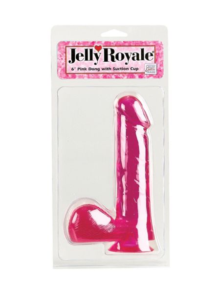 Dildo-DONG W/SUCTION CUP PINK 6 INCH - 3