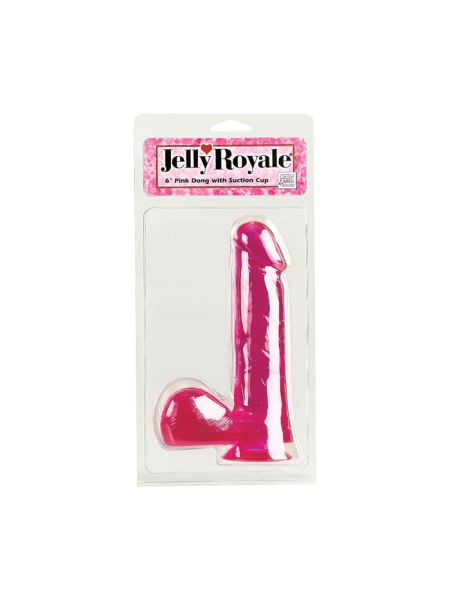 Dildo-DONG W/SUCTION CUP PINK 6 INCH - 4