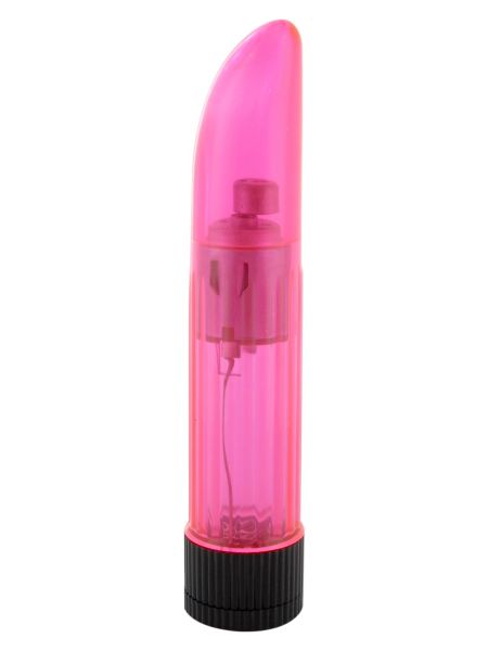 Klasyczny mini wibrator mały sex masażer podręczny różowy - 2