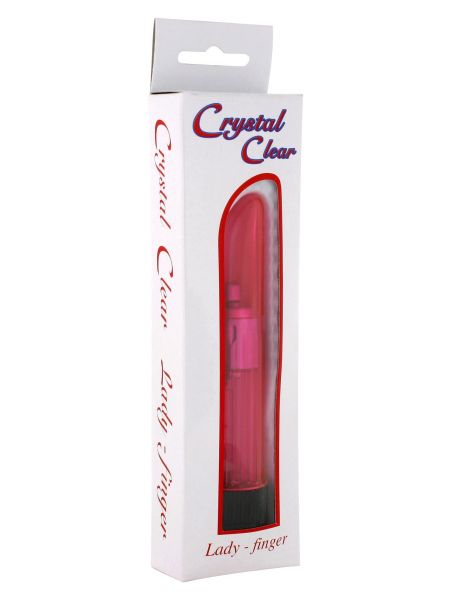 Klasyczny mini wibrator mały sex masażer podręczny różowy - 4