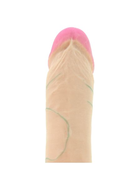 Dildo realistyczny penis widoczne żyły przyssawka 15 cm