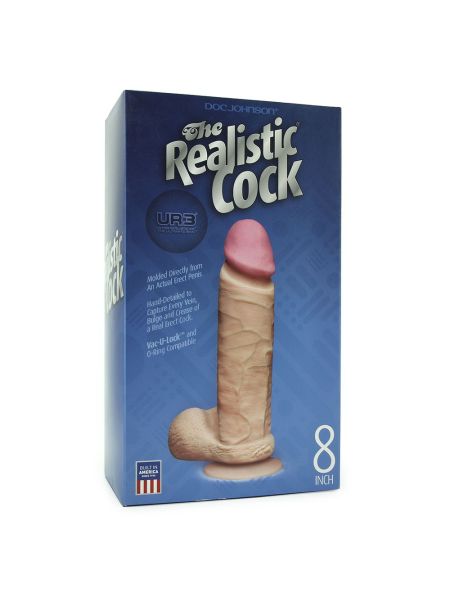 Gumowe grube żylaste realistyczne dildo z przyssawką 16CM - 9