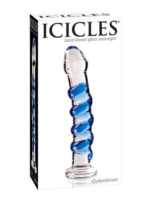 Dildo-ICICLES NO 5 - HAND BLOWN MASSAGER - image 2