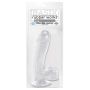 Dildo-BASIX 7.5"""" DONG W SUCTION CUP CLEAR - 3