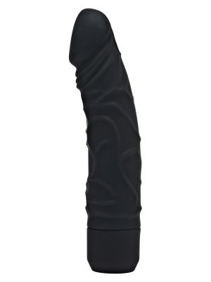 Wibrator realistyczny - wibrujący sztuczny penis czarny 20 cm - image 2