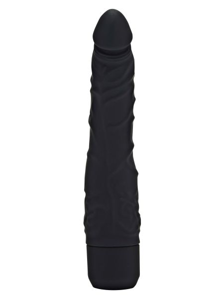 Wibrator realistyczny - wibrujący sztuczny penis czarny 21 cm - 3