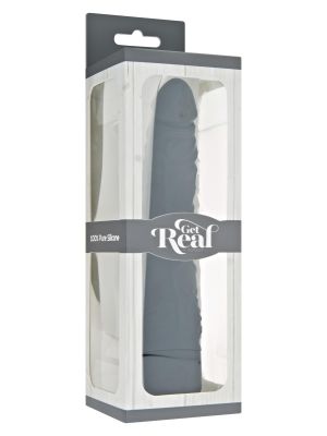 Wibrator realistyczny - wibrujący sztuczny penis czarny 21 cm - image 2