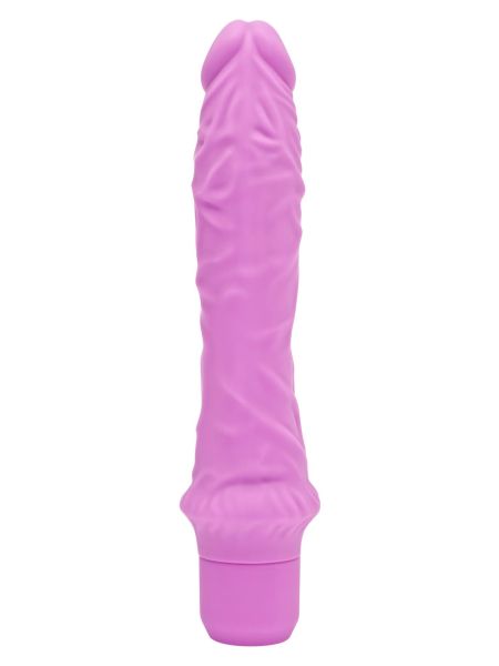 Wibrator realistyczny - duży sztuczny penis róż silikon - 3