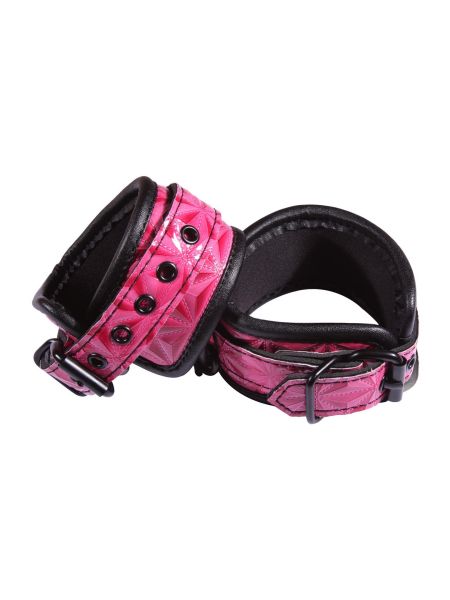 Kajdanki-SINFUL ANKLE CUFFS PINK - 2