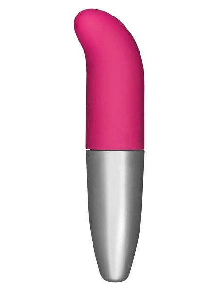Mały masażer punktu G mini wibrator 12cm różowy - 3