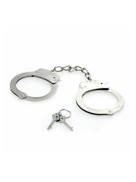 Stalowe metalowe kajdanki BDSM bondage mocne