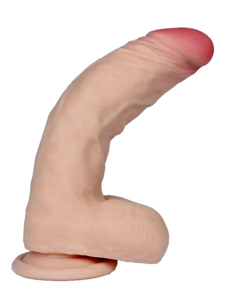 Dildo wyginane penis z cyberskóry realistyczny 21cm - 12