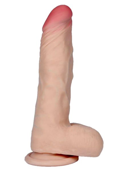 Dildo wyginane penis z cyberskóry realistyczny 21cm - 5