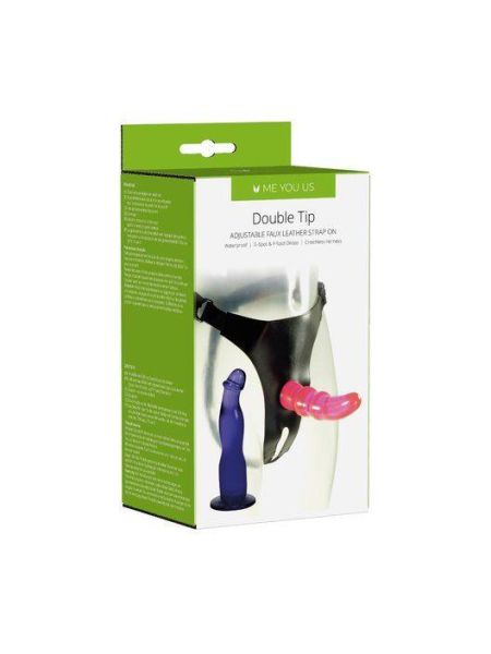 Strapon dla kobiet sex lesbijski 2 dildo 18cm - 2